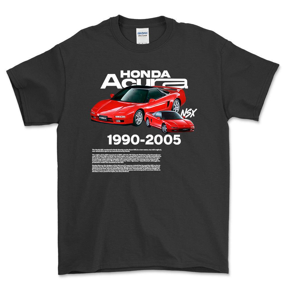 Acura NSX - Unisex T-Shirt , Bomuld-Beklædning-Acura-Sort-S-Forside-Garage Culture Shop- garage - man cave - merchandise