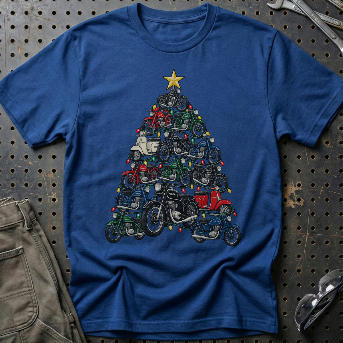 Adler Juletræ T-Shirt-Beklædning-Adler-Blå Royal-S-Garage Culture Shop- garage - man cave - merchandise