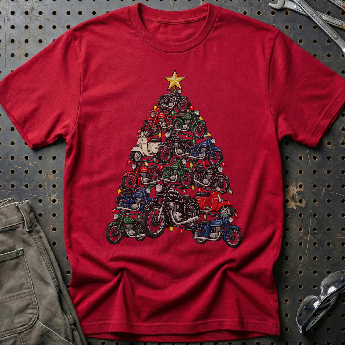 Adler Juletræ T-Shirt-Beklædning-Adler-Rød-S-Garage Culture Shop- garage - man cave - merchandise