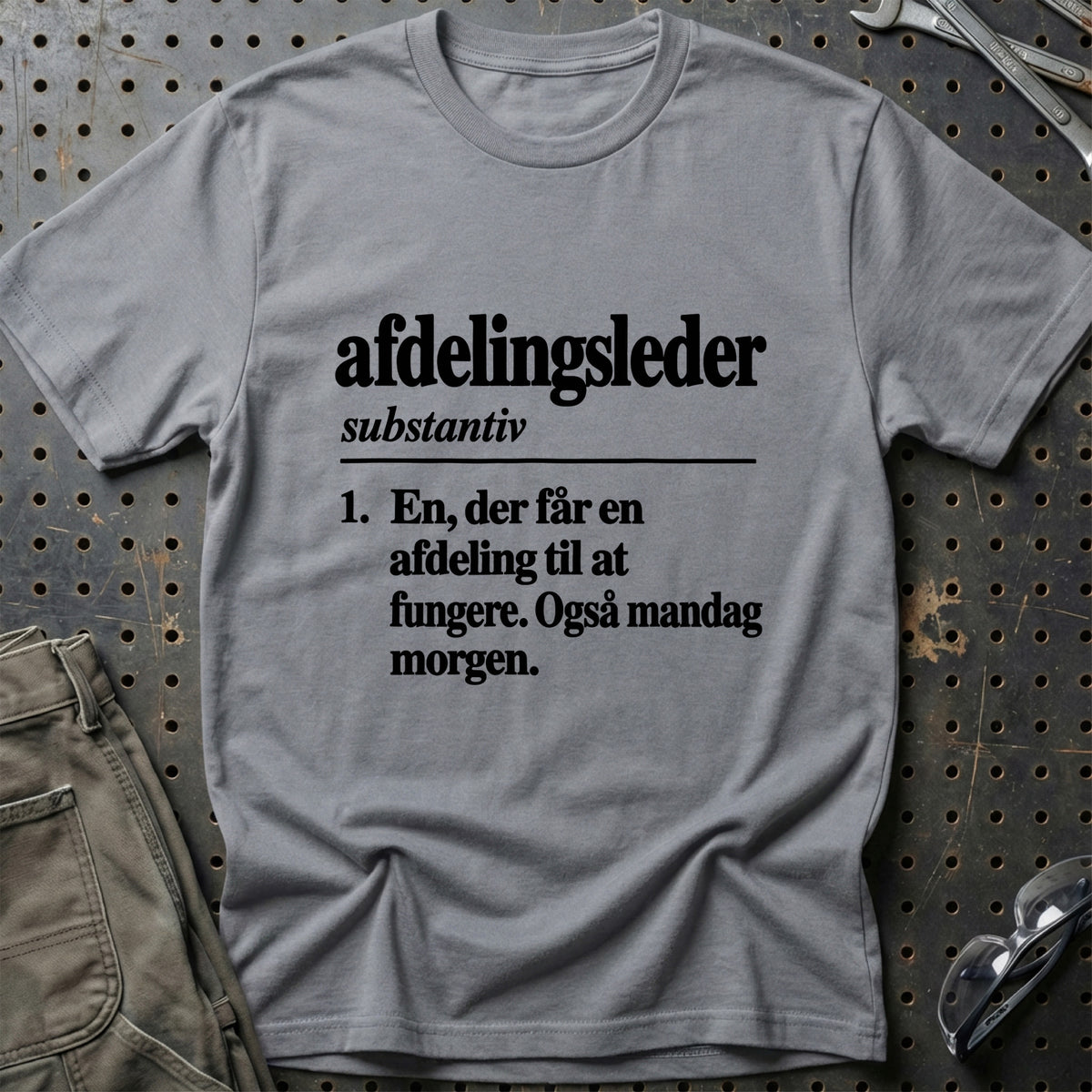 
Afdelingsleder – Definition T-Shirt – Grå Sport