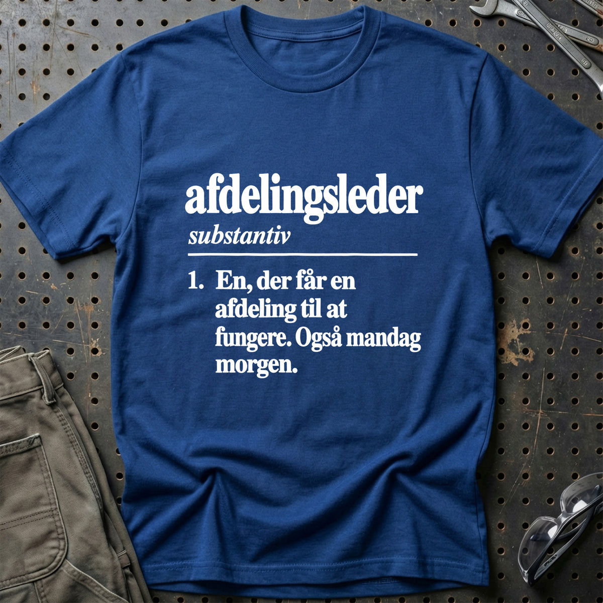 
Afdelingsleder – Definition T-Shirt – Blå Royal