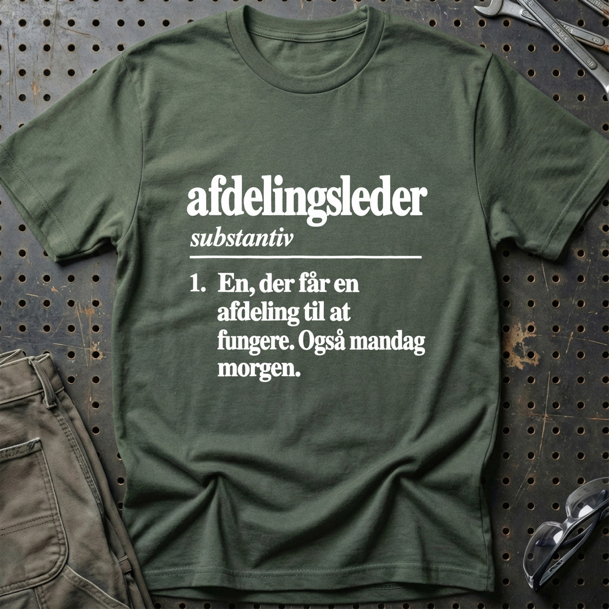 
Afdelingsleder – Definition T-Shirt – Grøn Militær