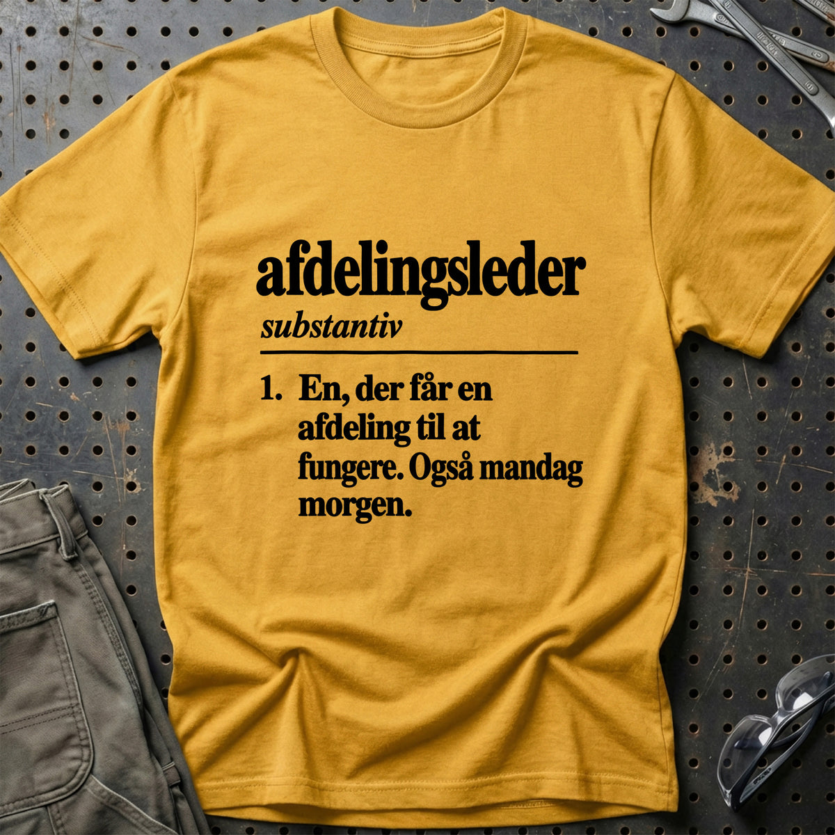 
Afdelingsleder – Definition T-Shirt – Guld