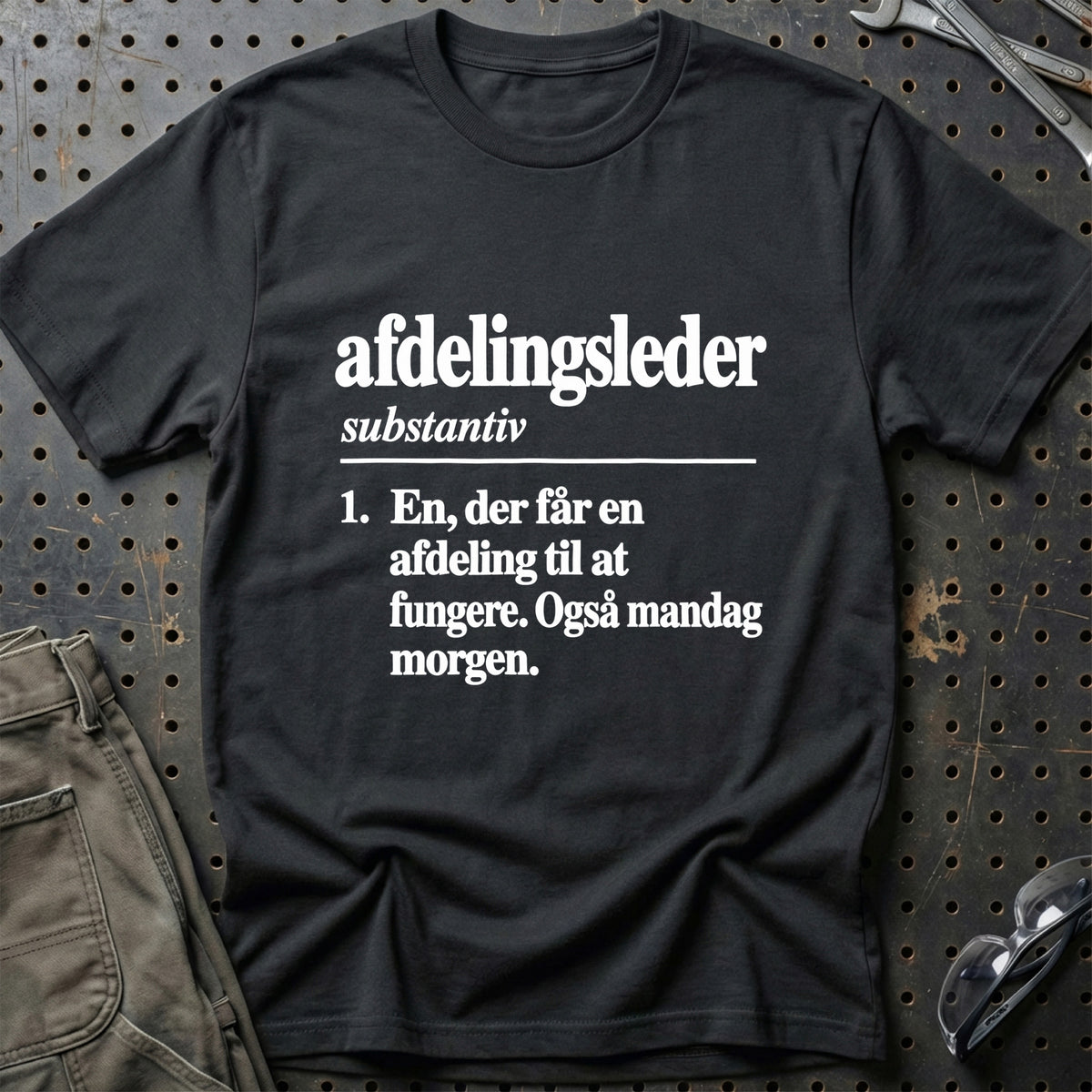 
Afdelingsleder – Definition T-Shirt – Sort