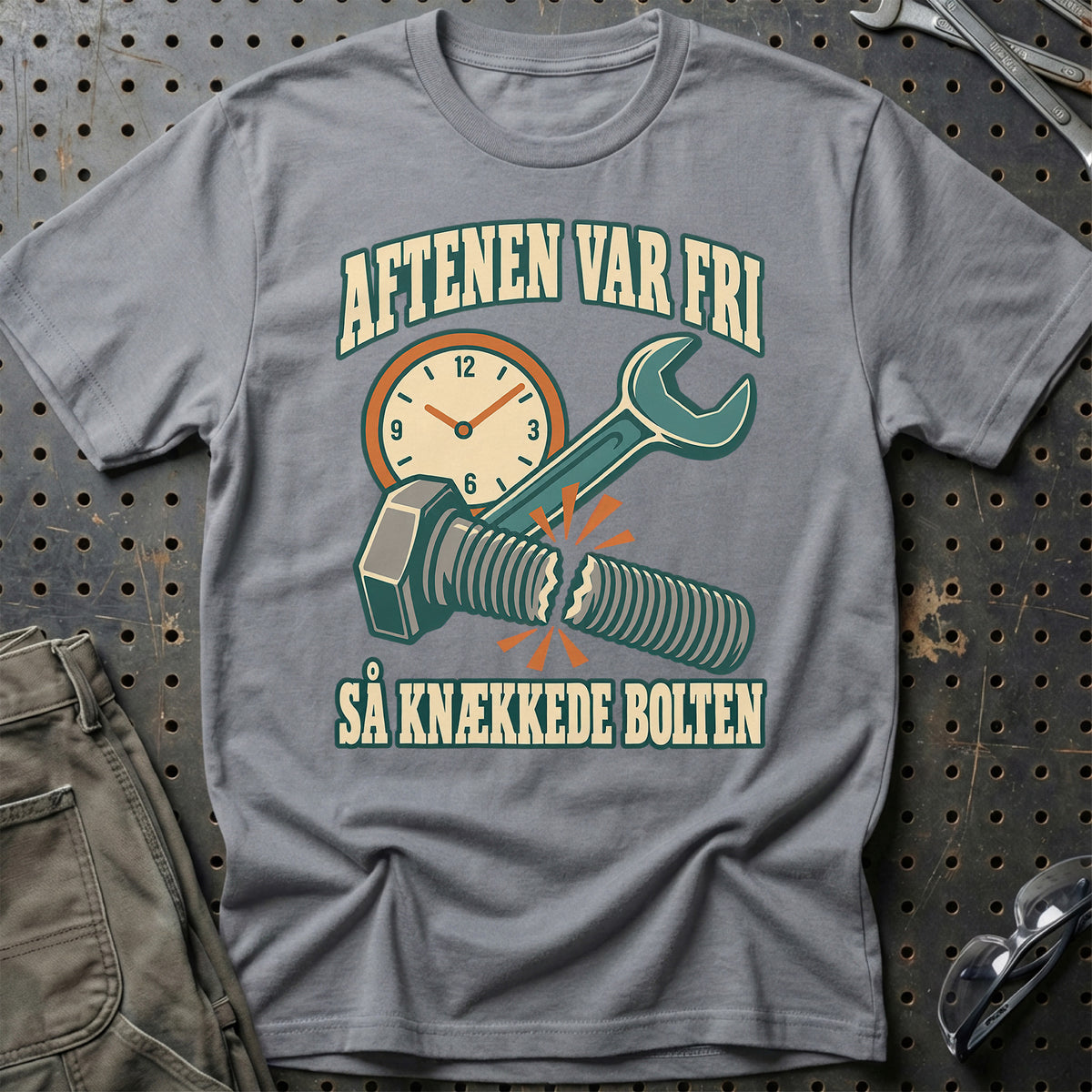 
Aftenen var fri – Så knækkede bolten T-Shirt – Grå Sport