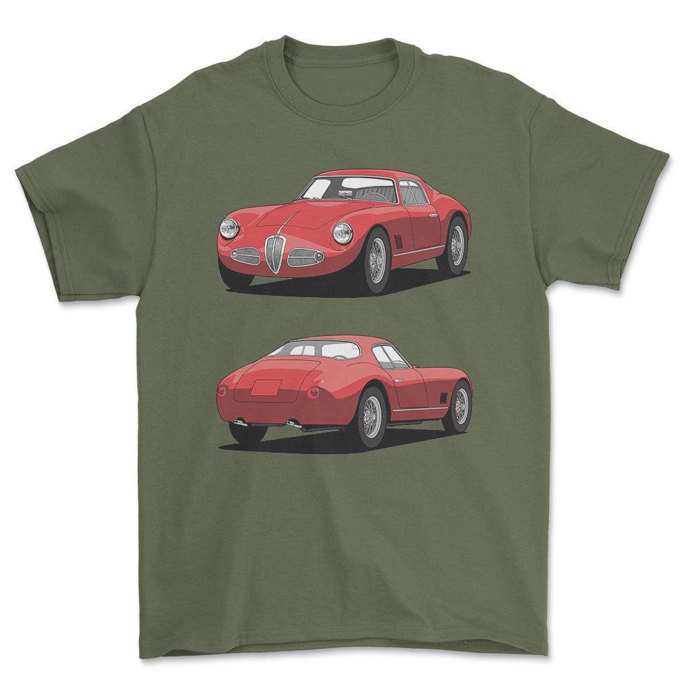 Alfa Romeo 1900 Speciale 1958 T-Shirt-Beklædning-Alfa Romeo-Grøn Militær-S-Garage Culture Shop- garage - man cave - merchandise