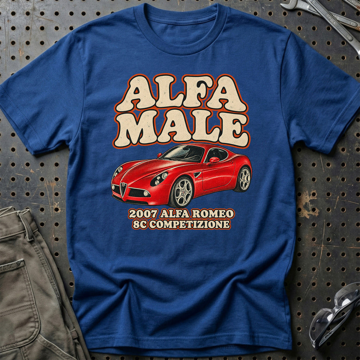 
Alfa Romeo 8C Competizione 2007 – Alfa Male T-Shirt – Blå Royal
