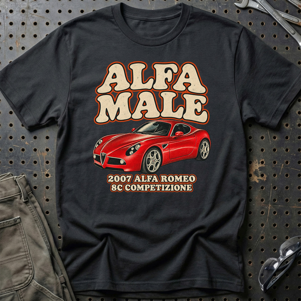 
Alfa Romeo 8C Competizione 2007 – Alfa Male T-Shirt – Sort