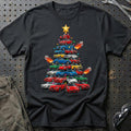 Alfa Romeo Juletræ Christmas Tree T-Shirt-Beklædning-Alfa Romeo-Sort-S-Garage Culture Shop- garage - man cave - merchandise