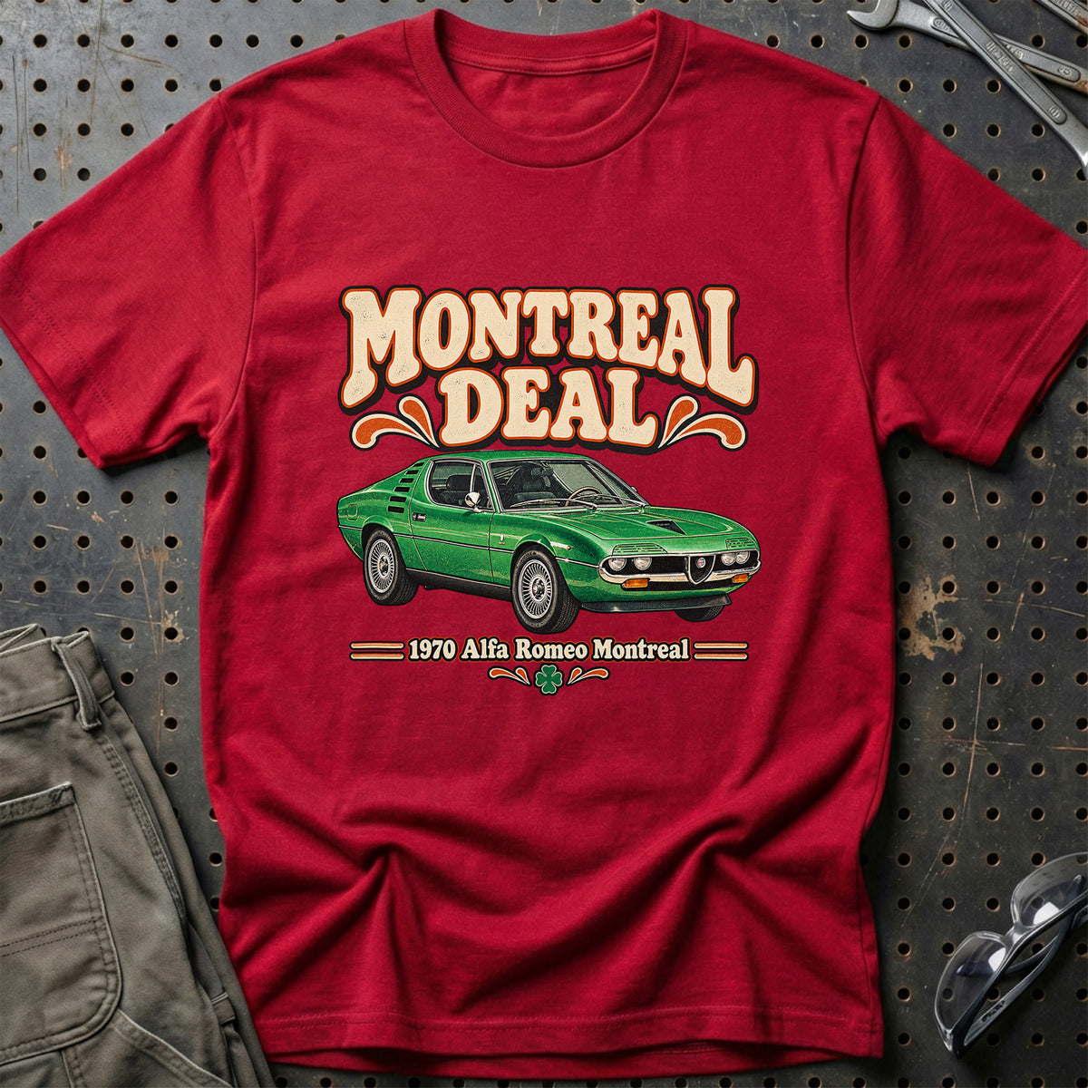 
Alfa Romeo Montreal 1970 – Montreal Deal T-Shirt – Rød