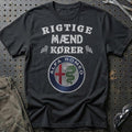 Alfa Romeo Rigtige Mænd Kører T-Shirt-Beklædning-Alfa Romeo-Sort-S-Garage Culture Shop- garage - man cave - merchandise