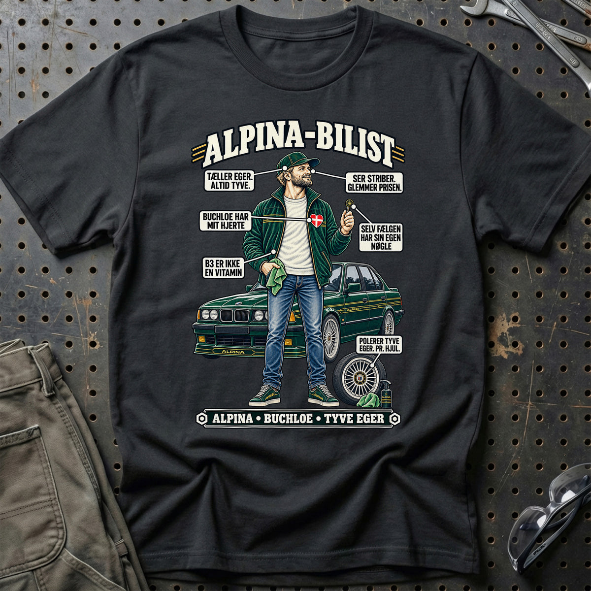 
Alpina-Bilist T-Shirt – Sort