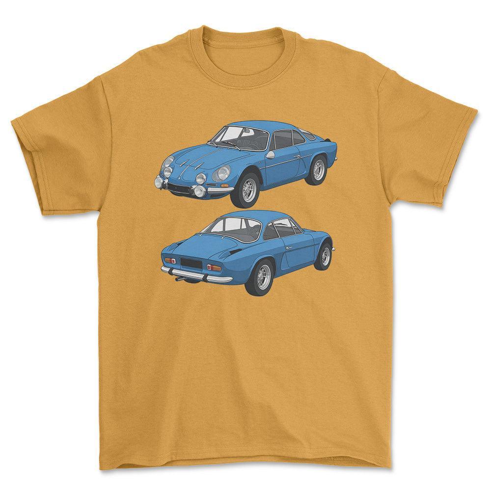 Alpine A110 1600S 1970 - Unisex T-Shirt-Beklædning-Alpine-Guld-S-Garage Culture Shop- garage - man cave - merchandise
