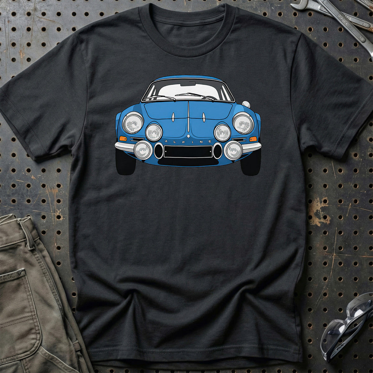 
Alpine A110 1600S 1970 Unisex T-Shirt – Sort – print foran