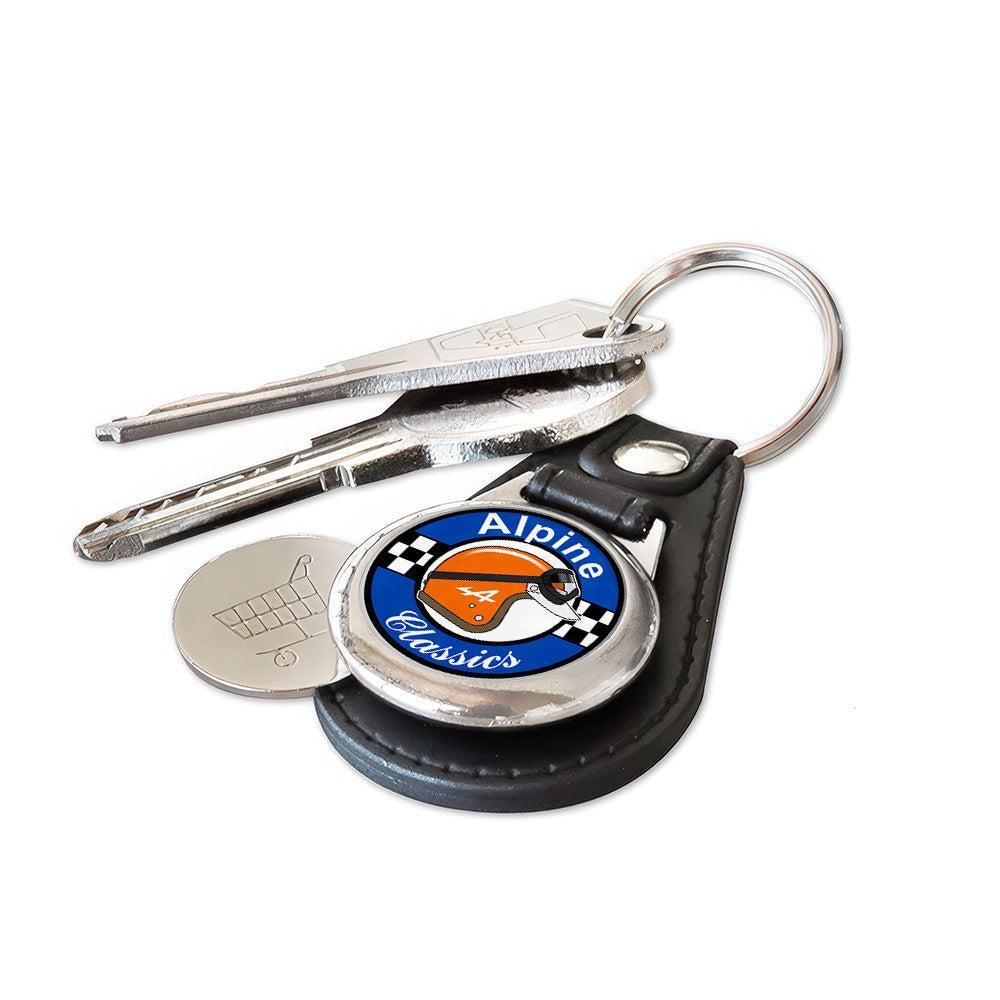 Alpine Classics - Nøglering med Indkøbsvognsmønt – Metal & Kunstlæder-Nøglering-Alpine-Garage Culture Shop- garage - man cave - merchandise