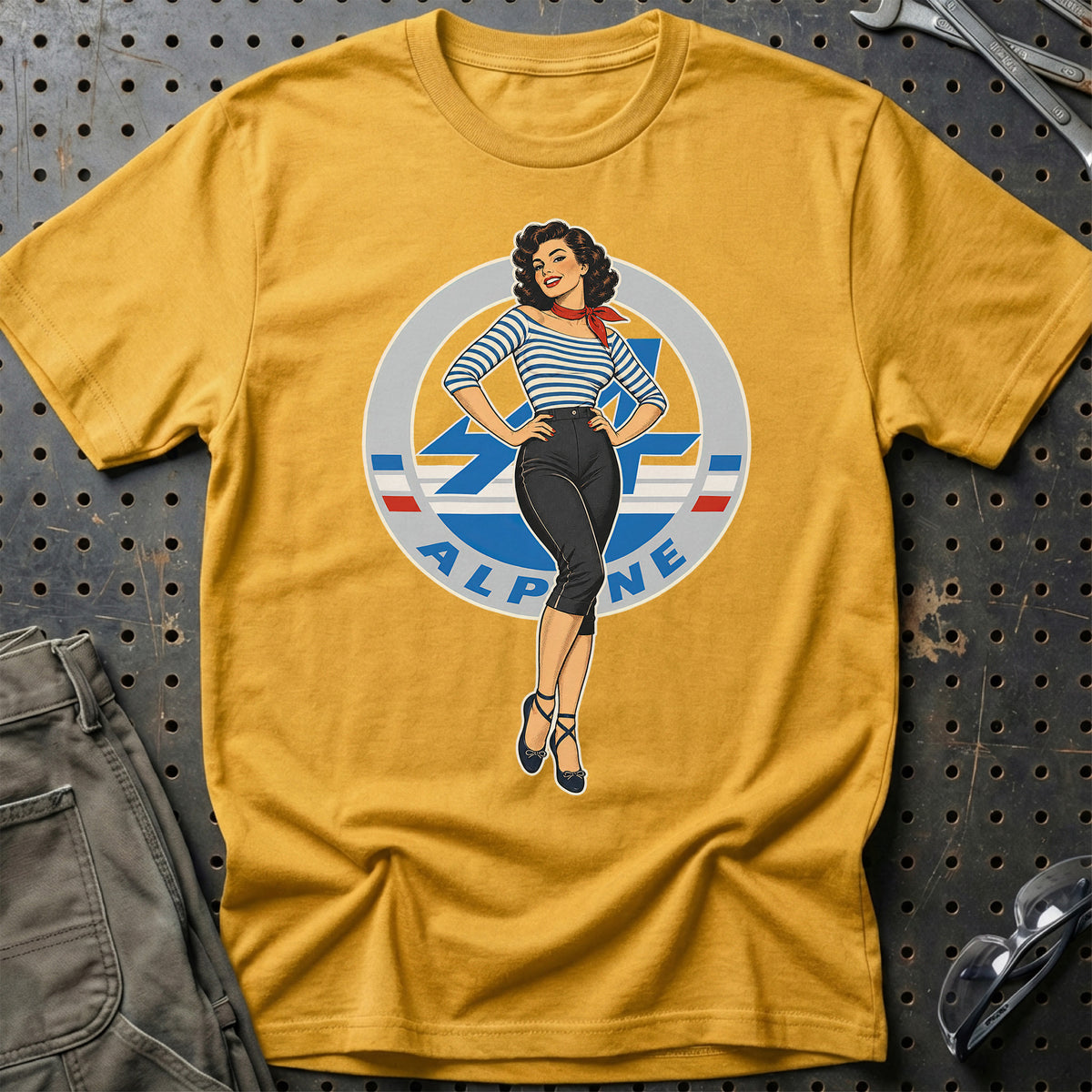 
Produktbillede af Alpine Retro Pinup T-Shirt