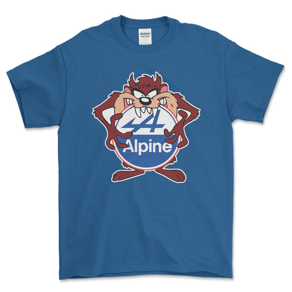 Alpine TAZ Unisex T-Shirt , Bomuld-Beklædning-Alpine-Blå Royal-S-Forside-Garage Culture Shop- garage - man cave - merchandise