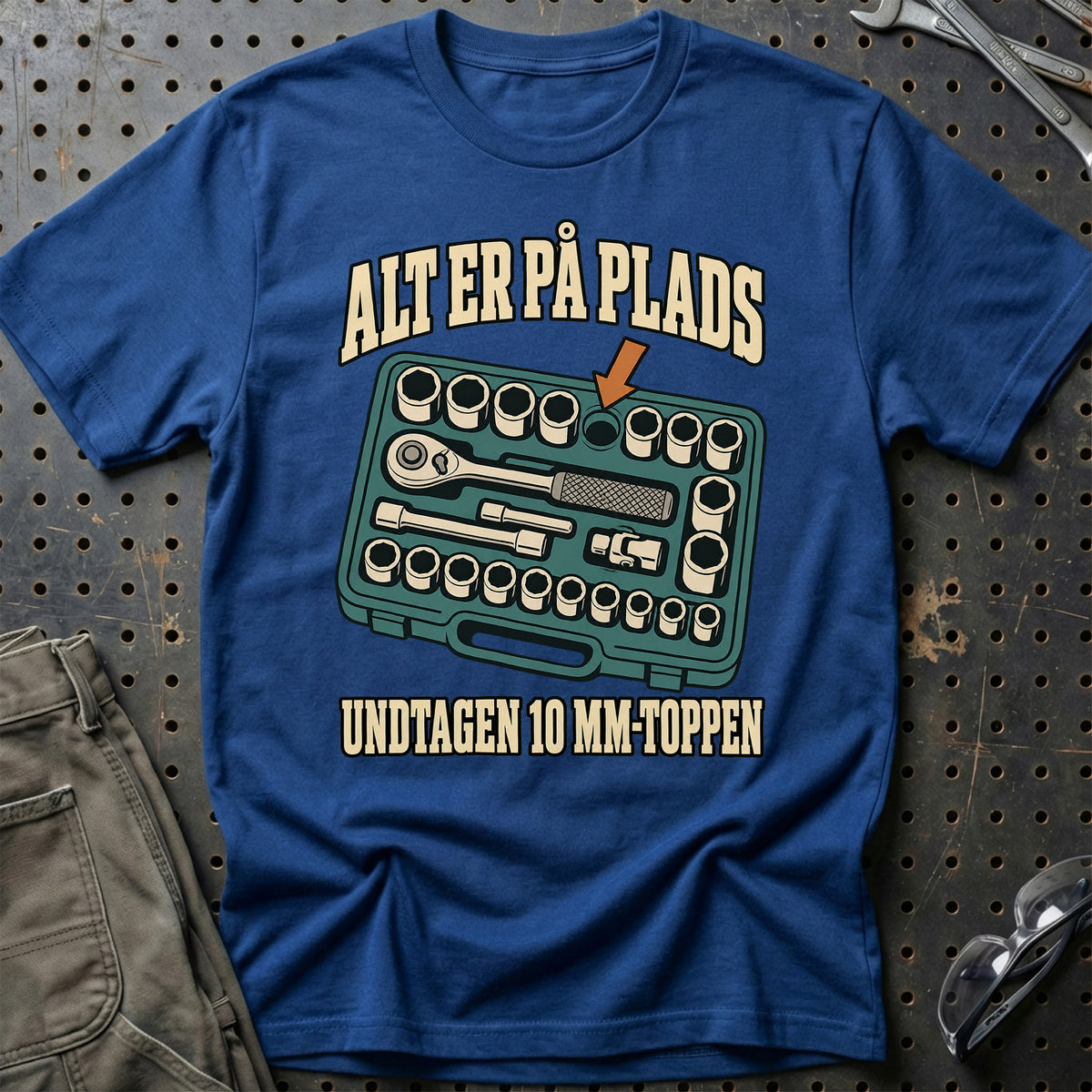 
Alt er på plads – Undtagen 10 mm-toppen T-Shirt – Blå Royal