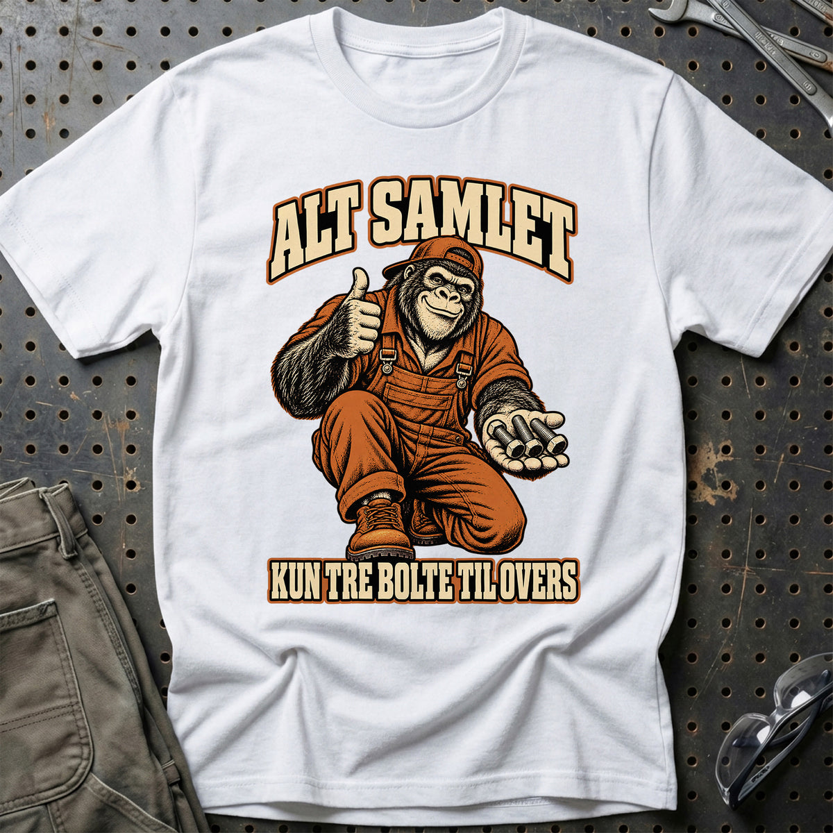 
Produktbillede af Alt samlet – Kun tre bolte til overs T-Shirt