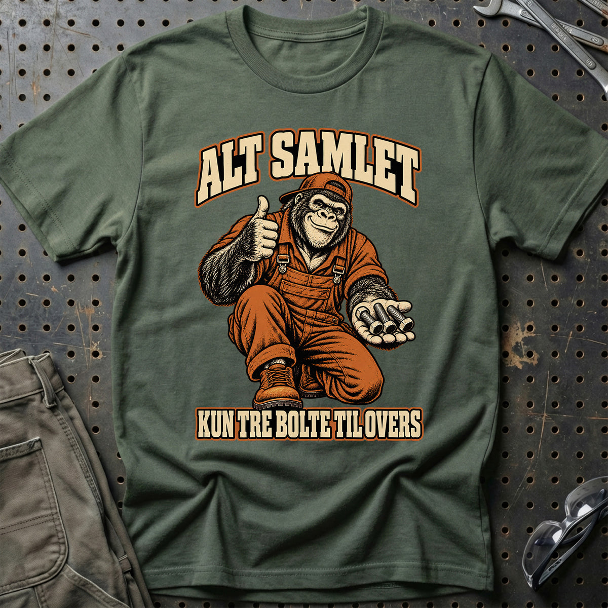 
Produktbillede af Alt samlet – Kun tre bolte til overs T-Shirt