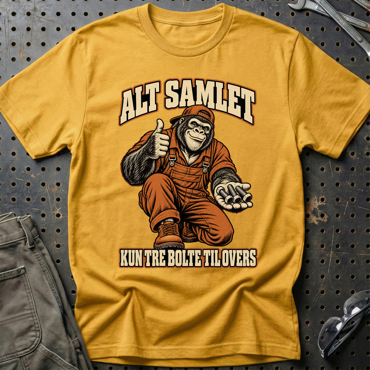 
Produktbillede af Alt samlet – Kun tre bolte til overs T-Shirt