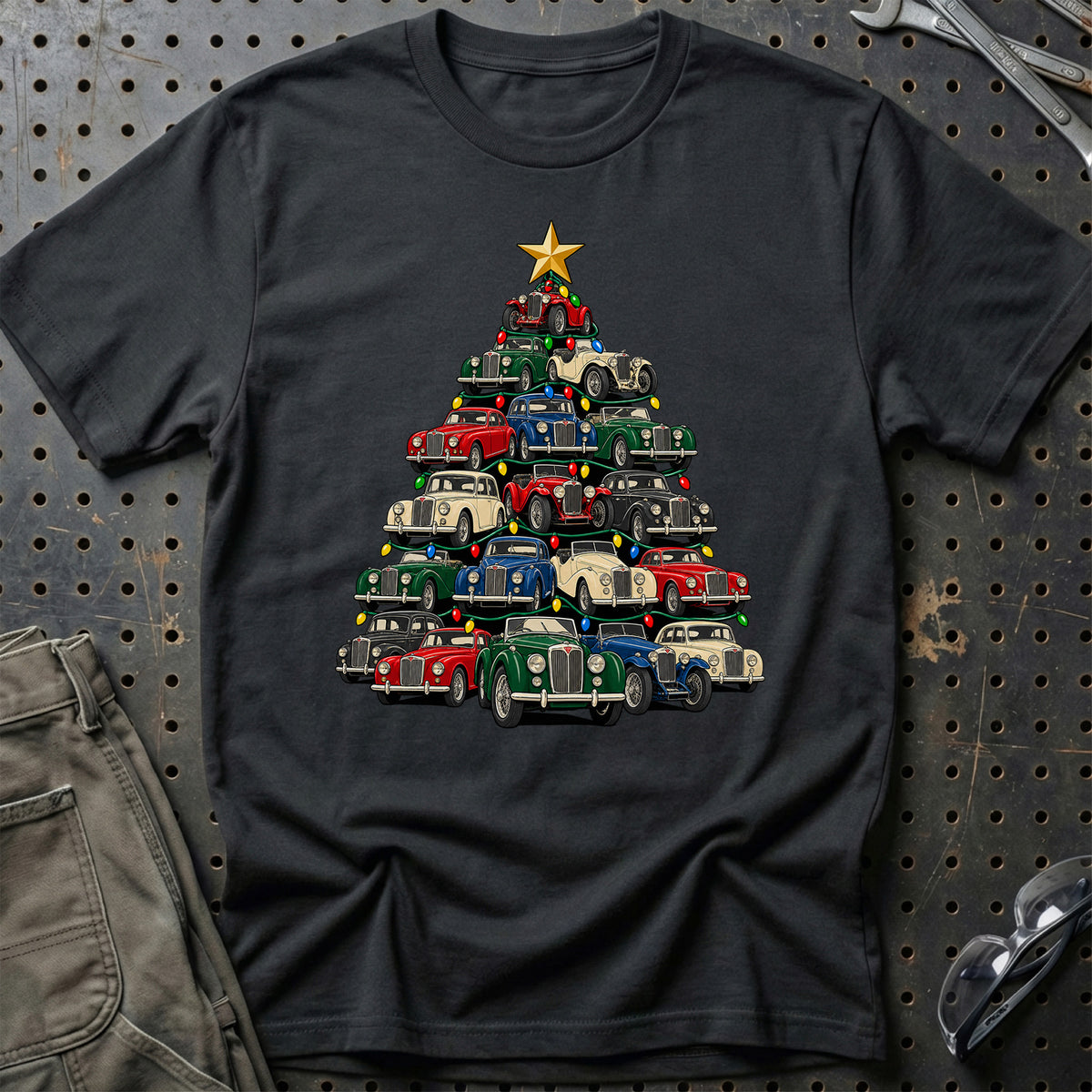 
Alvis Juletræ Christmas Tree Unisex T-Shirt – Sort – print foran