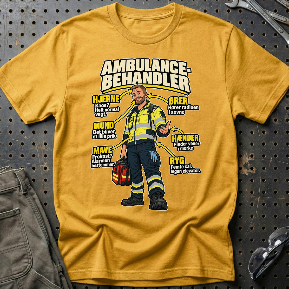 
Produktbillede af Ambulancebehandler – Anatomi T-Shirt
