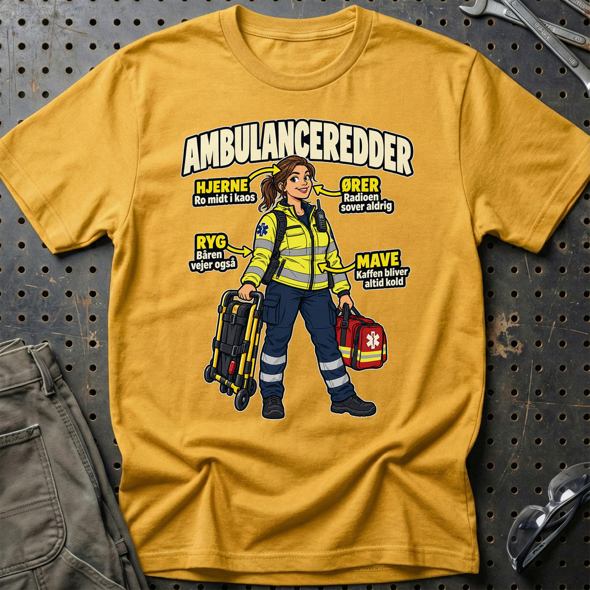 
Produktbillede af Ambulanceredder – Anatomi T-Shirt