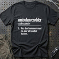 
Ambulanceredder – Definition T-Shirt – Sort