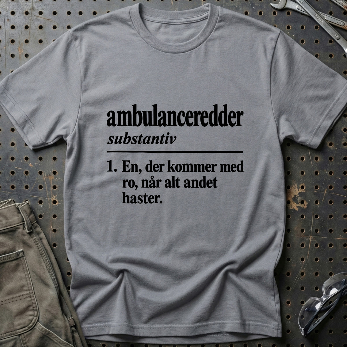 
Ambulanceredder – Definition T-Shirt – Grå Sport