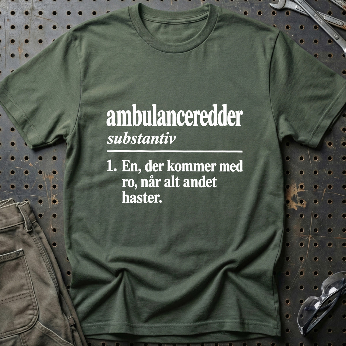 
Ambulanceredder – Definition T-Shirt – Grøn Militær
