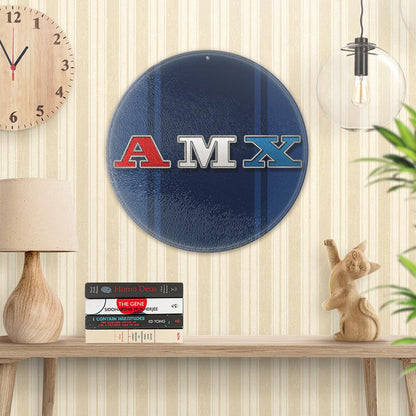 Amc Amx 1971 - 1974 Runde Skilte , Musemåtte Rundt , Kop Underlag, Underlagssæt-Runde Skilte-AMC-Garage Culture Shop- garage - man cave - merchandise
