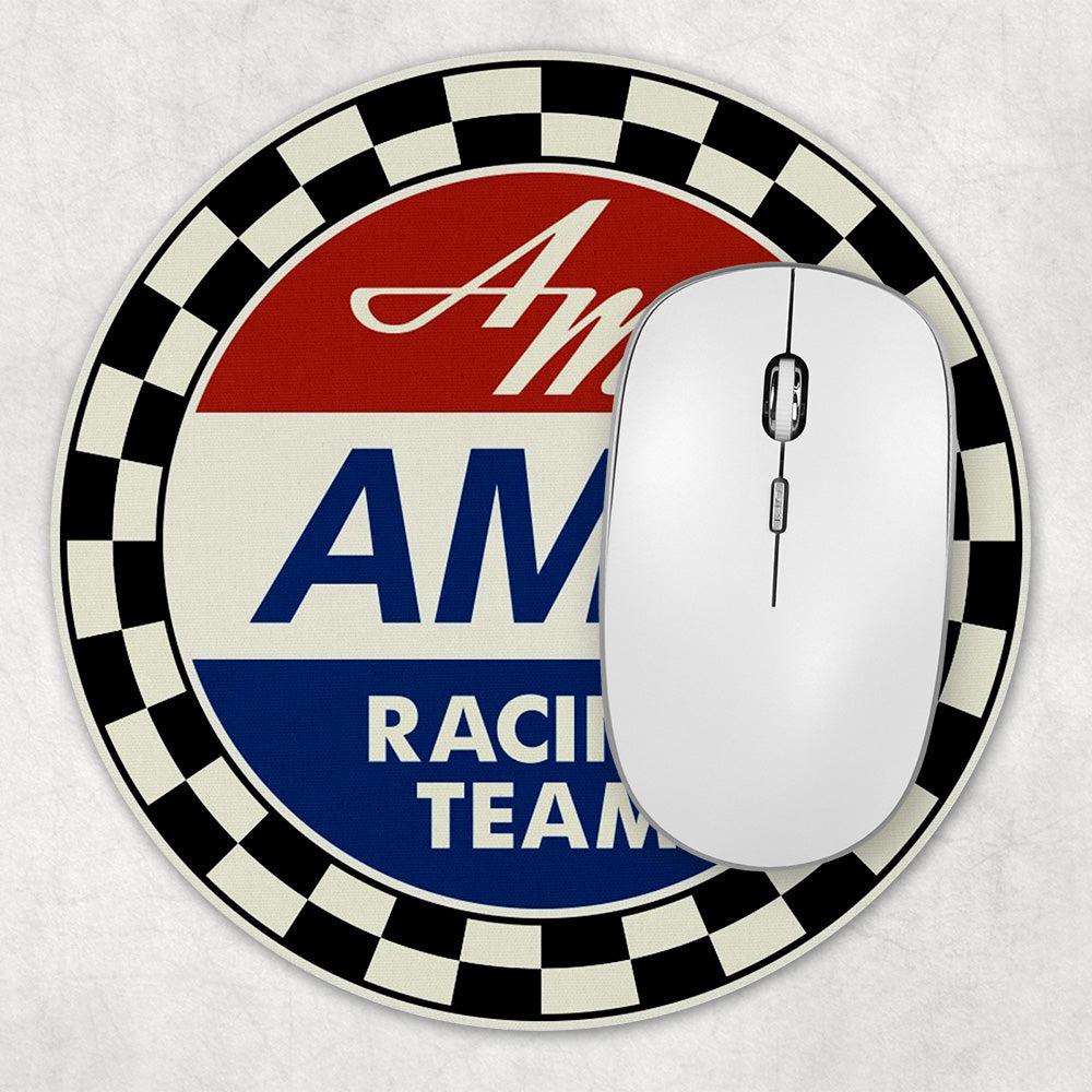 Amc Amx Racing Team Runde Skilte , Musemåtte Rundt , Kop Underlag, Underlagssæt-Runde Skilte-AMC-Garage Culture Shop- garage - man cave - merchandise
