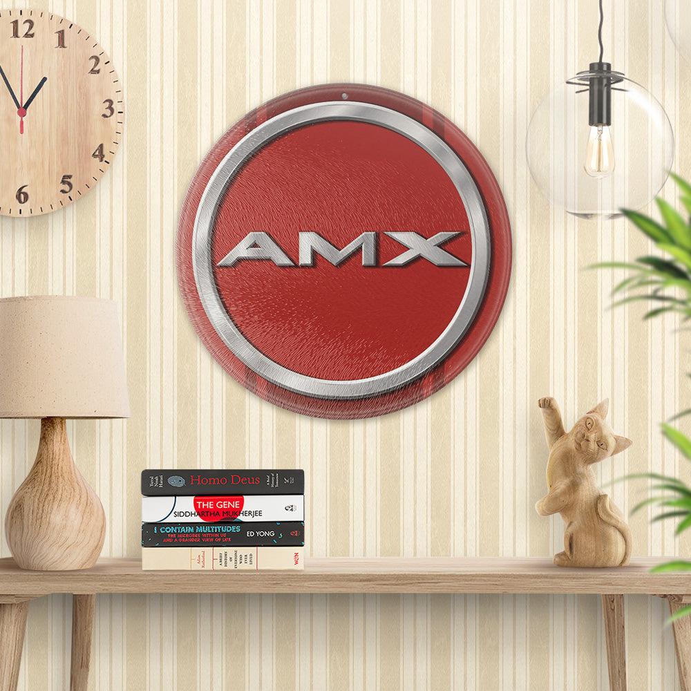 Amc Amx Runde Skilte , Musemåtte Rundt , Kop Underlag, Underlagssæt-Runde Skilte-AMC-Garage Culture Shop- garage - man cave - merchandise