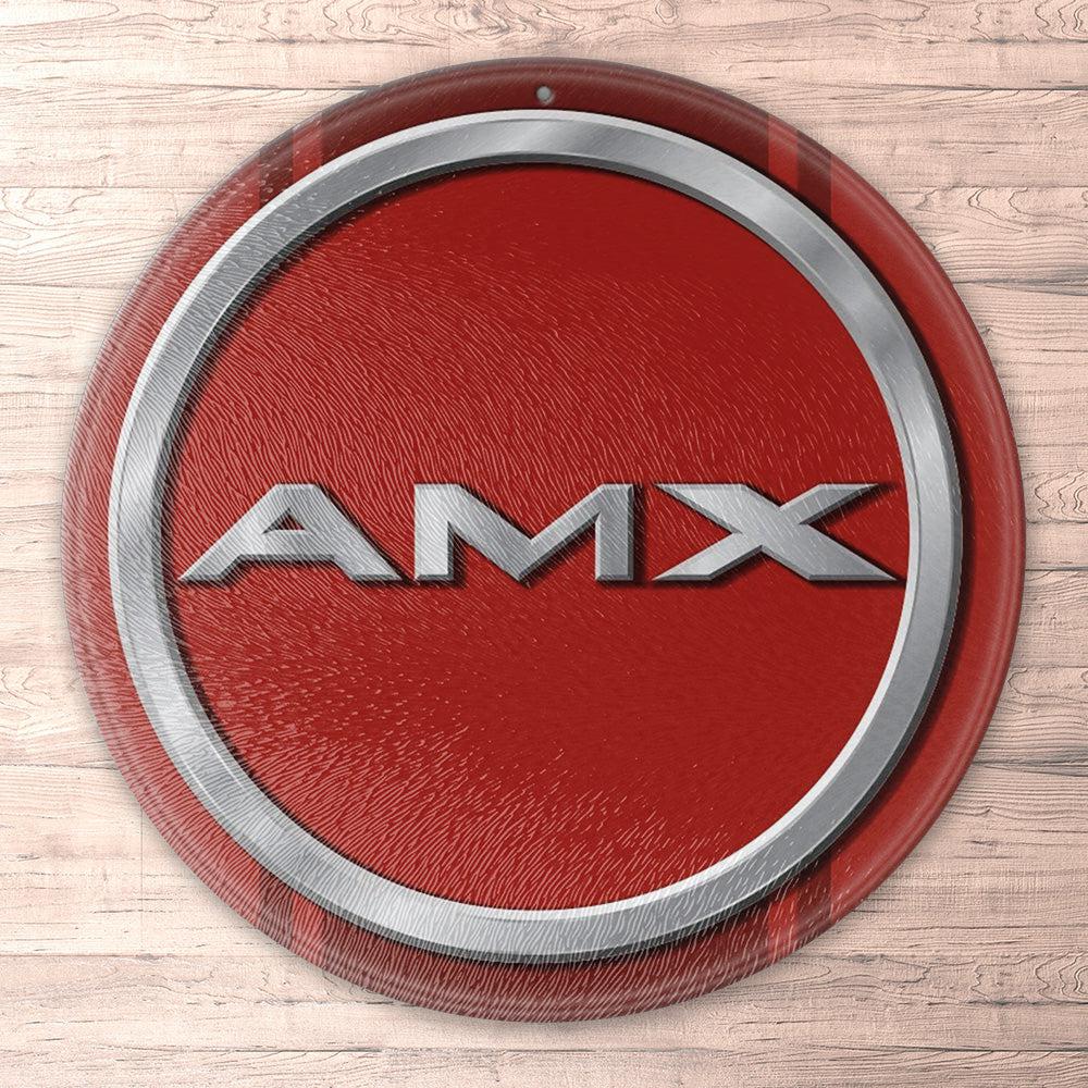 Amc Amx Runde Skilte , Musemåtte Rundt , Kop Underlag, Underlagssæt-Runde Skilte-AMC-Garage Culture Shop- garage - man cave - merchandise