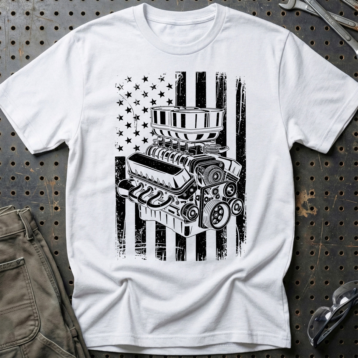 
American V8 T-Shirt – Hvid