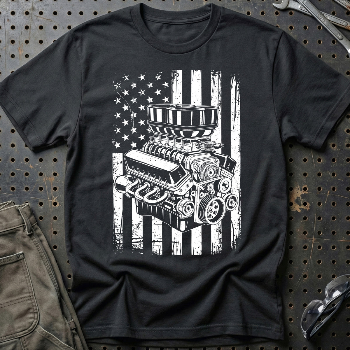 
American V8 T-Shirt – Sort