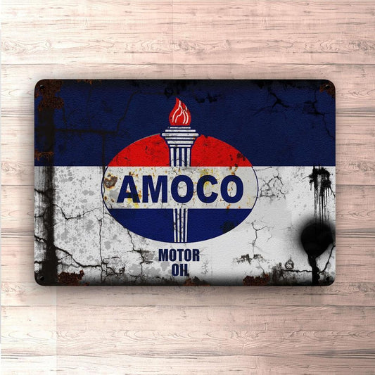Amoco Motorolie Skilte, Musemåtte, Dørmåtte , Plakat-Skilte-Motorolie-Garage Culture Shop- garage - man cave - merchandise