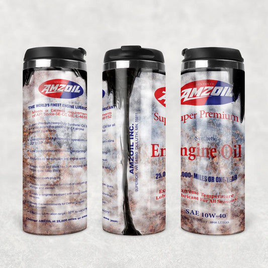 Amsoil Motor Oil Termokrus Tumbler Rustfrit Stål-Krus-Motorolie-Garage Culture Shop- garage - man cave - merchandise