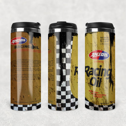 Amsoil Racing Motor Oil Termokrus Tumbler Rustfrit Stål-Krus-Motorolie-Garage Culture Shop- garage - man cave - merchandise