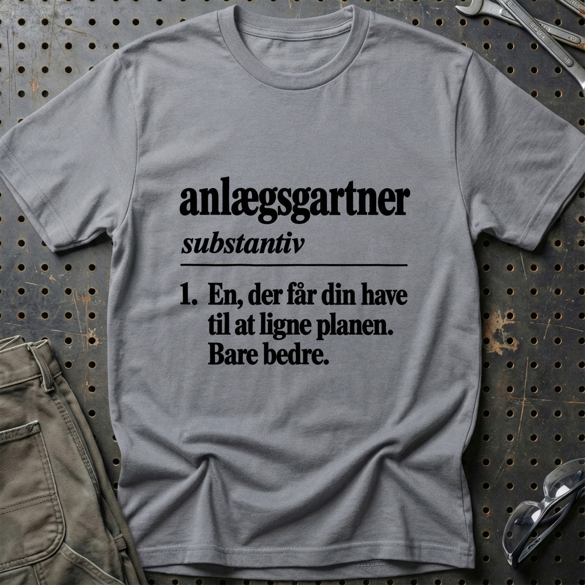 
Anlægsgartner – Definition T-Shirt – Grå Sport
