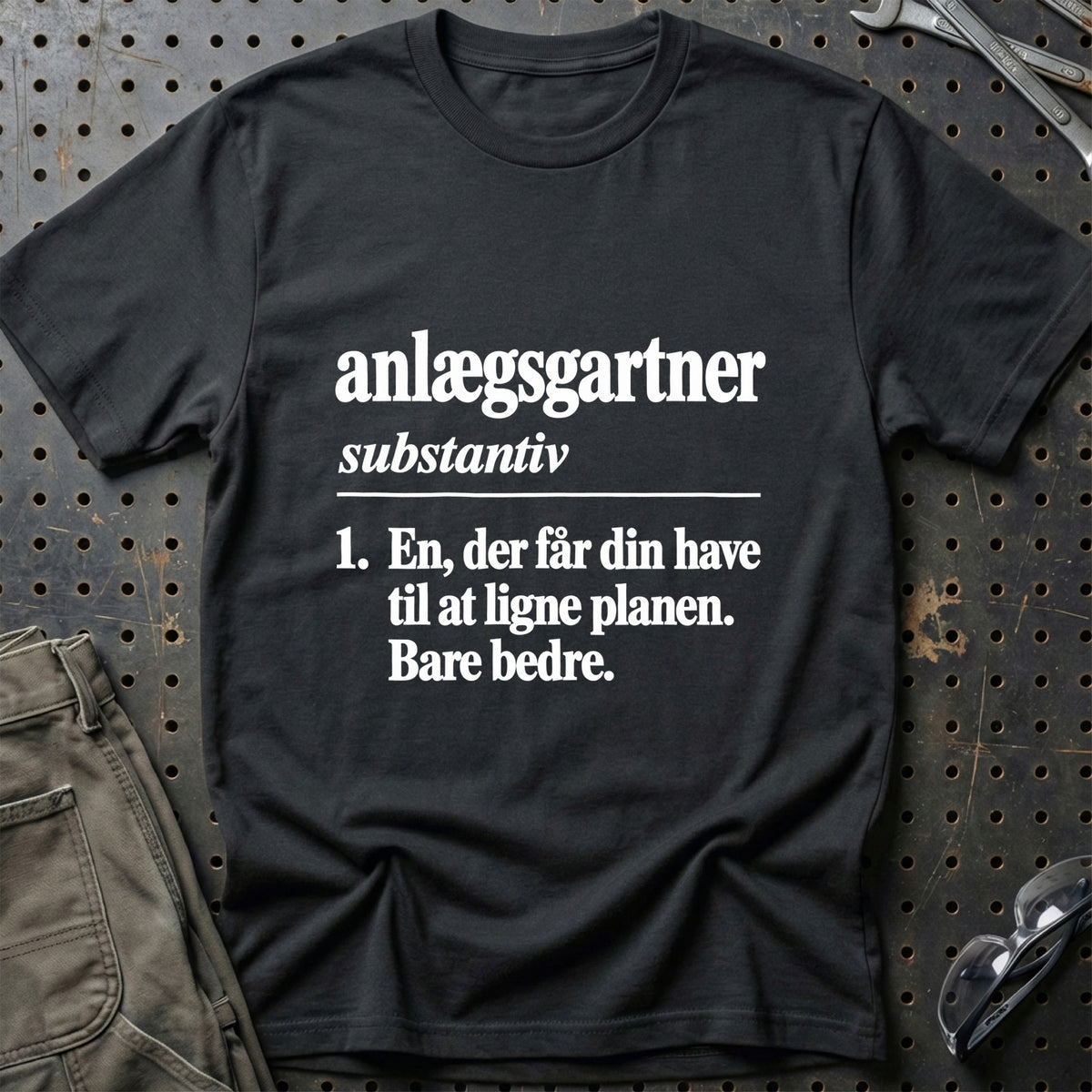 
Anlægsgartner – Definition T-Shirt – Sort