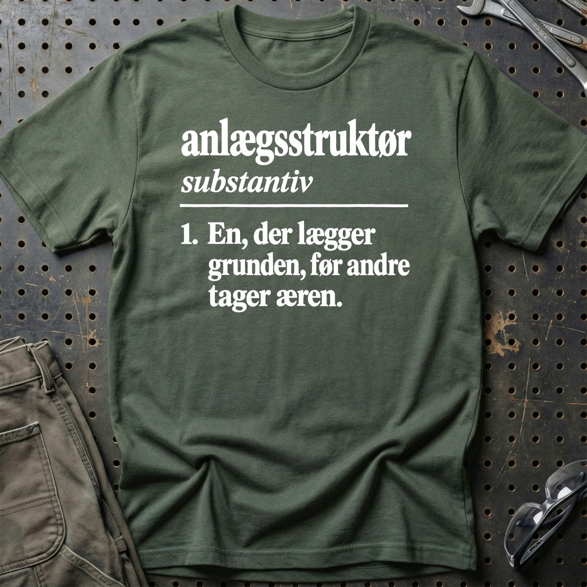 
Anlægsstruktør – Definition T-Shirt – Grøn Militær