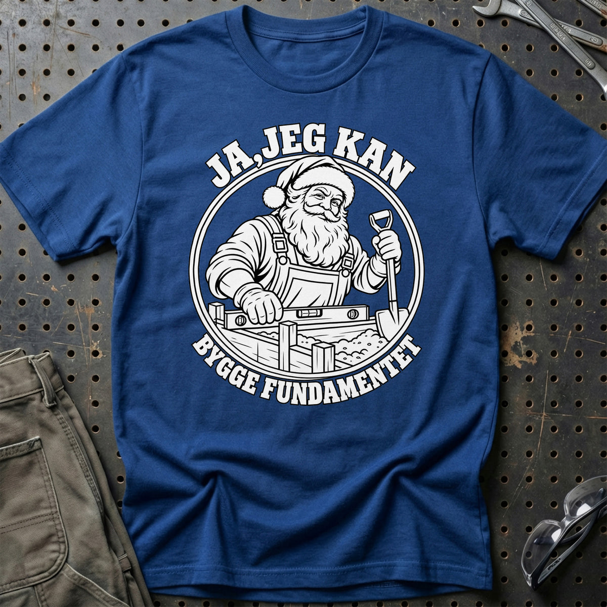
Anlægsstruktør – Santa Kan Det – Jul T-Shirt – Blå Royal