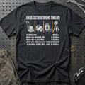 Anlægsstruktørens Timeløn T-Shirt-Beklædning-Garage Culture-Sort-S-Garage Culture Shop- garage - man cave - merchandise
