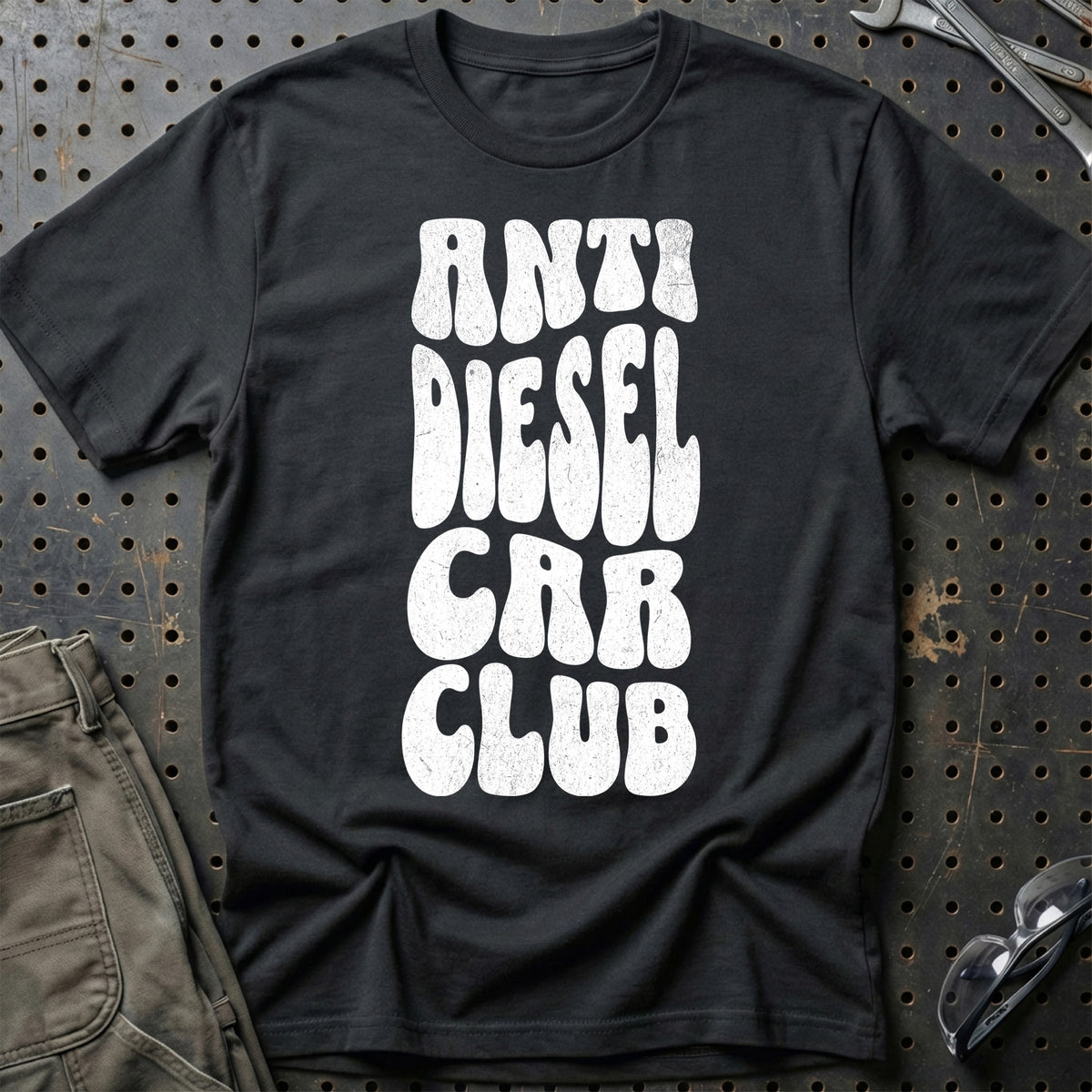 
Anti Diesel Car Club T-Shirt – Sort