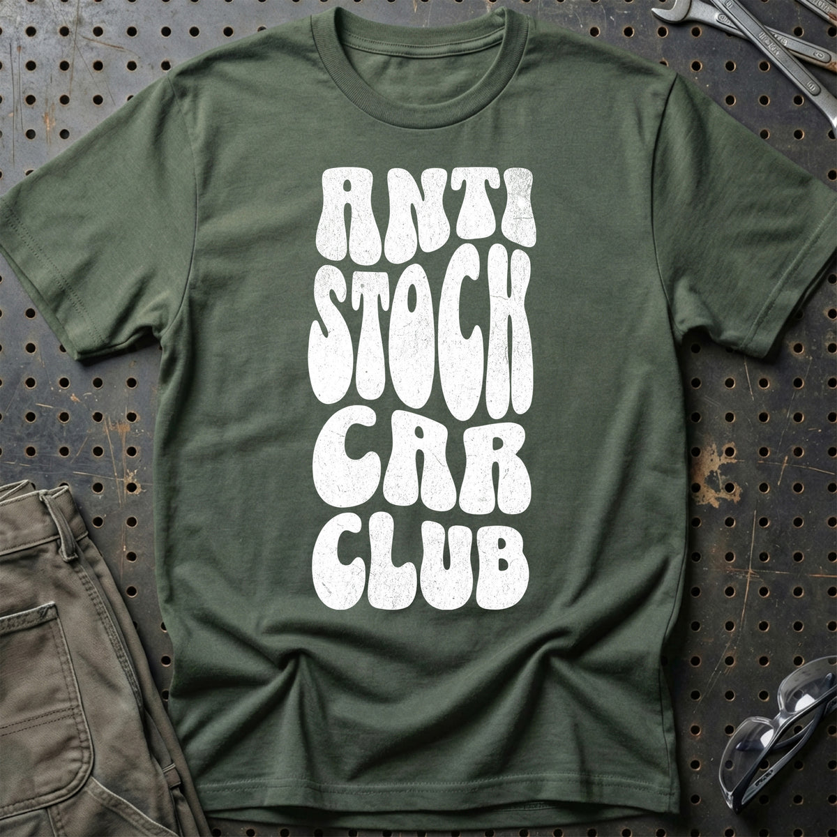 
Anti Stock Car Club T-Shirt – Grøn Militær