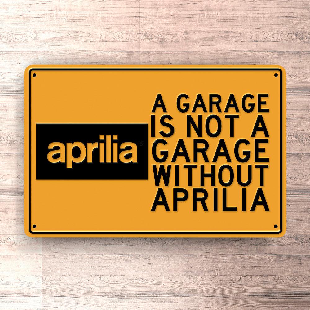 Aprilia A Garage Is Not A Garage Without Aprilia Skilte, Musemåtte, Dørmåtte-Skilte-Aprilia-Garage Culture Shop- garage - man cave - merchandise