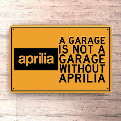 Aprilia A Garage Is Not A Garage Without Aprilia Skilte, Musemåtte, Dørmåtte-Skilte-Aprilia-Garage Culture Shop- garage - man cave - merchandise