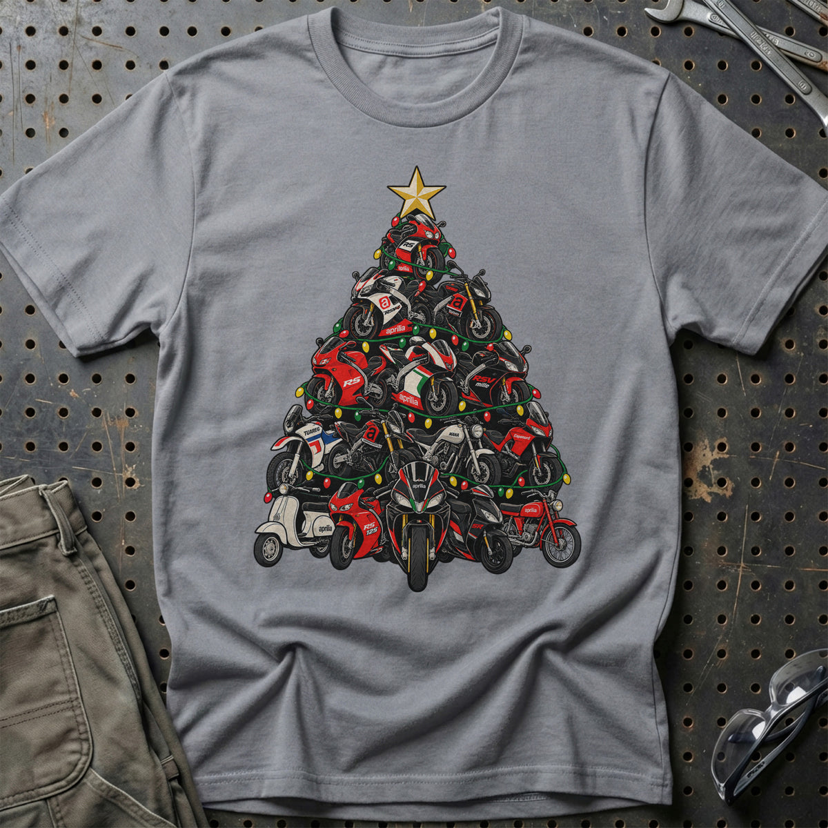 Aprilia Juletræ T-Shirt – Grå Sport